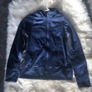 Nike hooded sweatshirt.